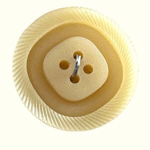 Lot 12 Lansing bone.colored plastic sew thru buttons new on cards-1”- 3/4”